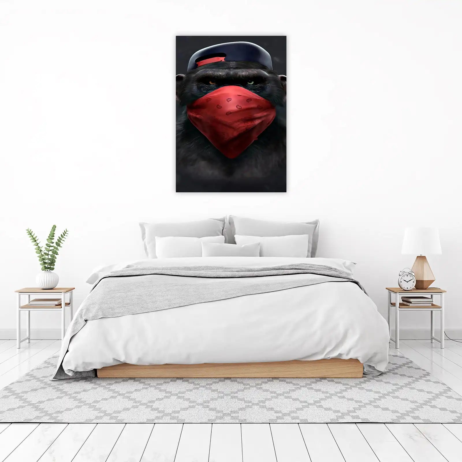 Urban Gorilla Bandana Portrait Wall Art