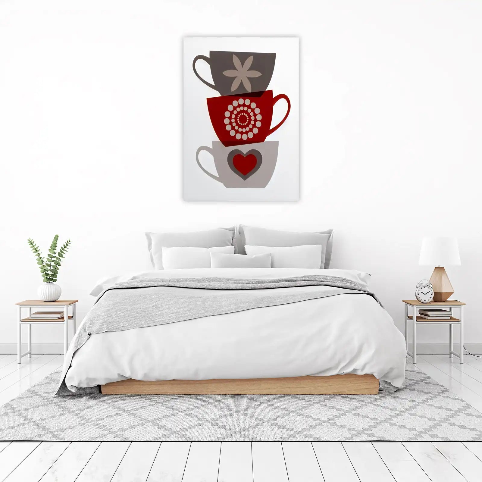 Stacked Coffee Cups Wall Art Wall Art
