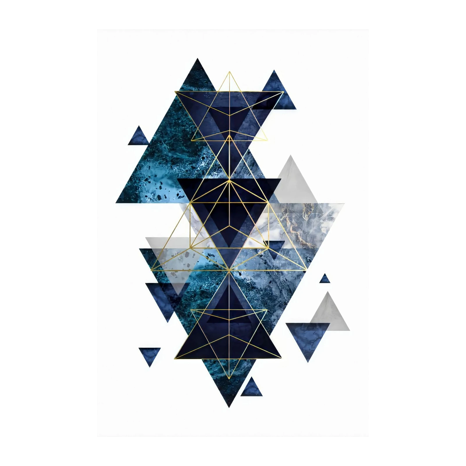 Geometric Ocean Dreams Wall Art