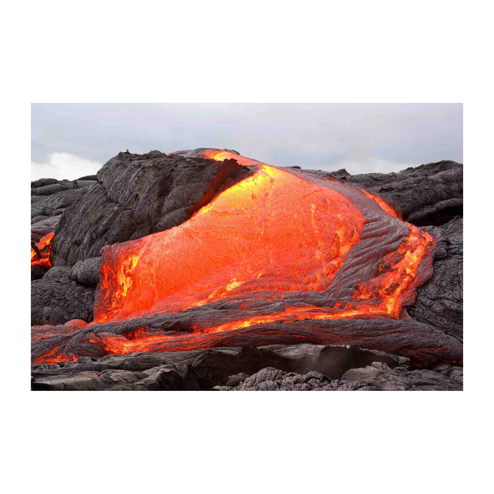 Fiery Lava Flow Nature Wall Art