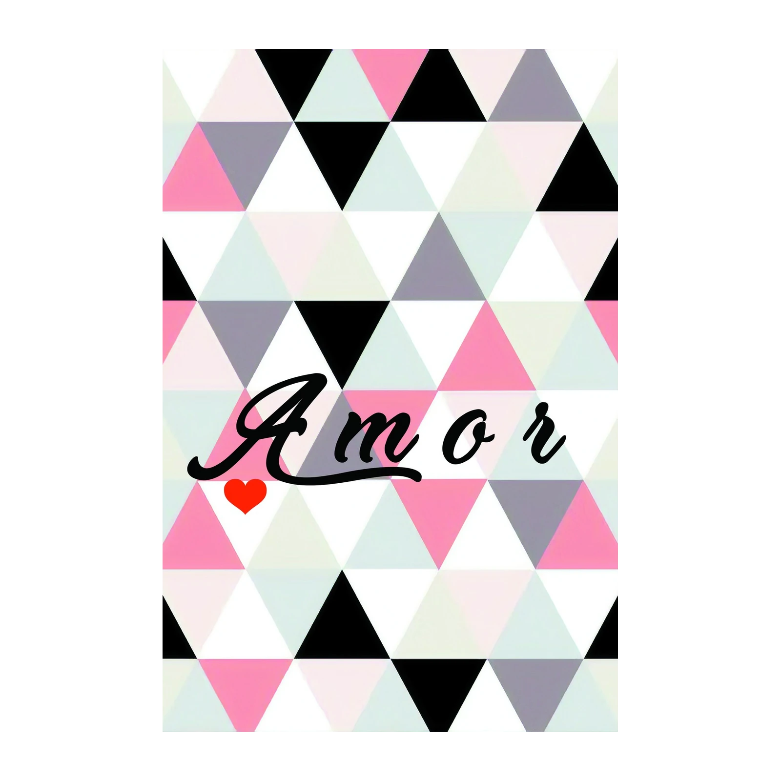 Amor Geometric Heart Wall Art