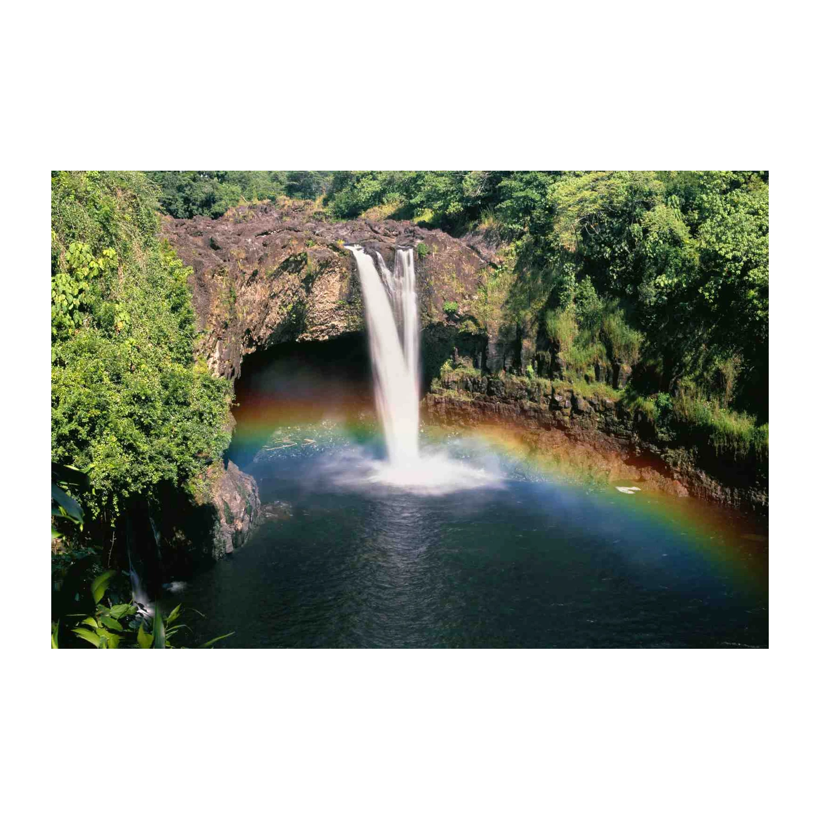 Rainbow Waterfall Serenity Wall Art