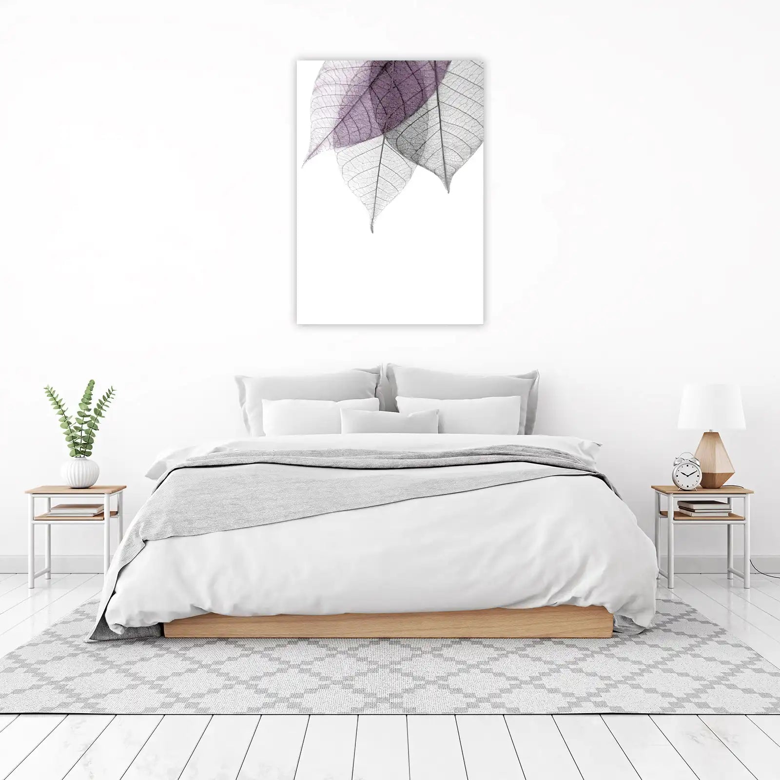 Delicate Skeleton Leaves Floral Wall Art