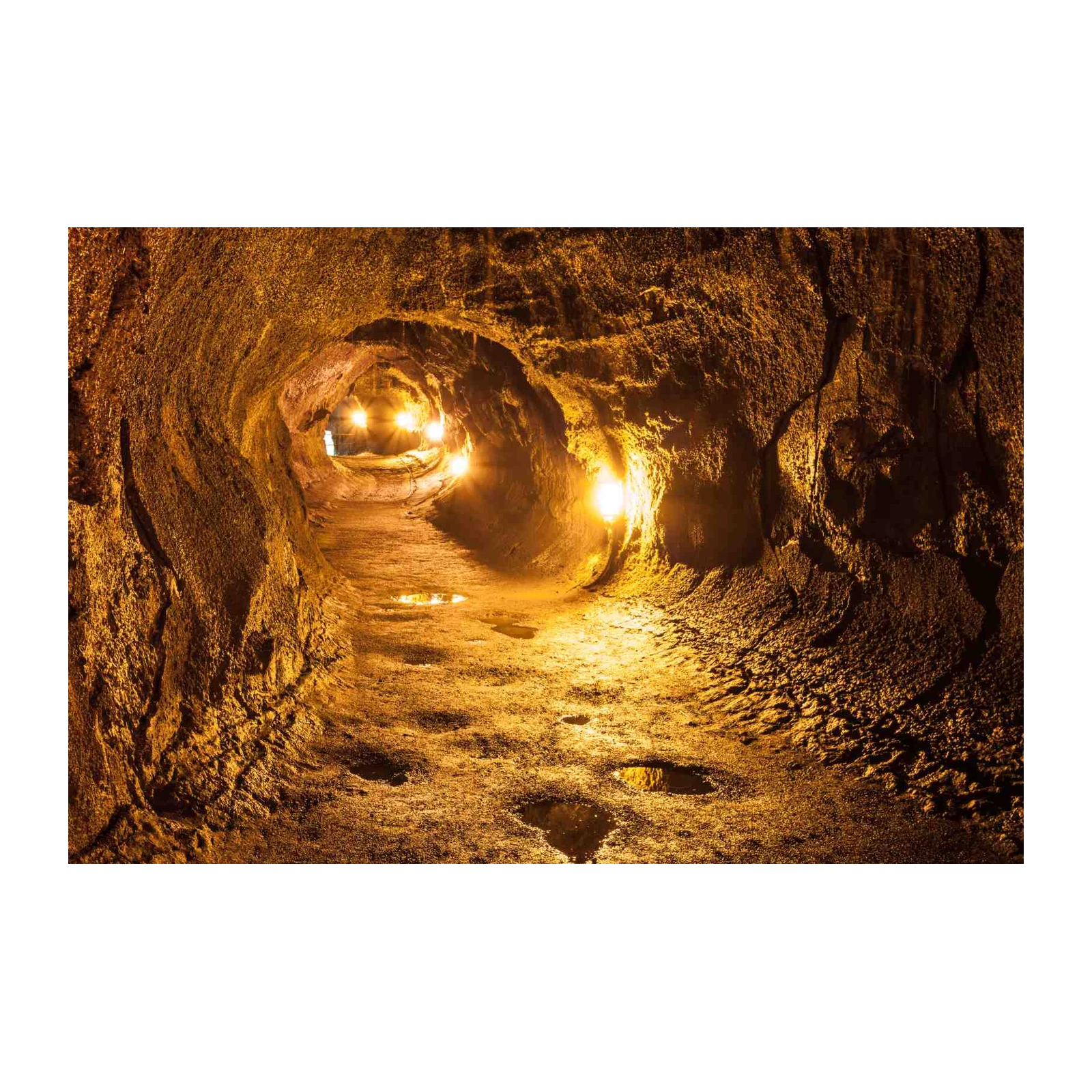 Lava Tube Path Wall Art - Nature's Glow