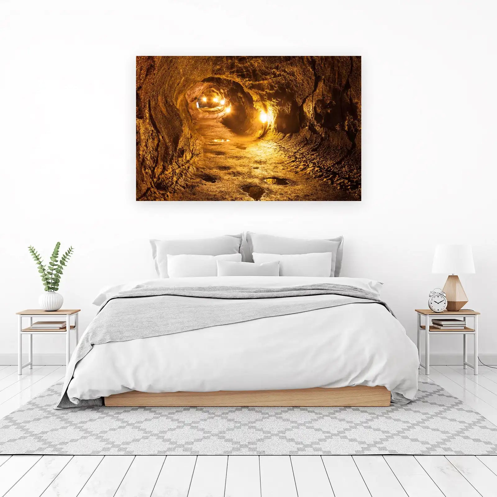 Lava Tube Path Wall Art - Nature's Glow
