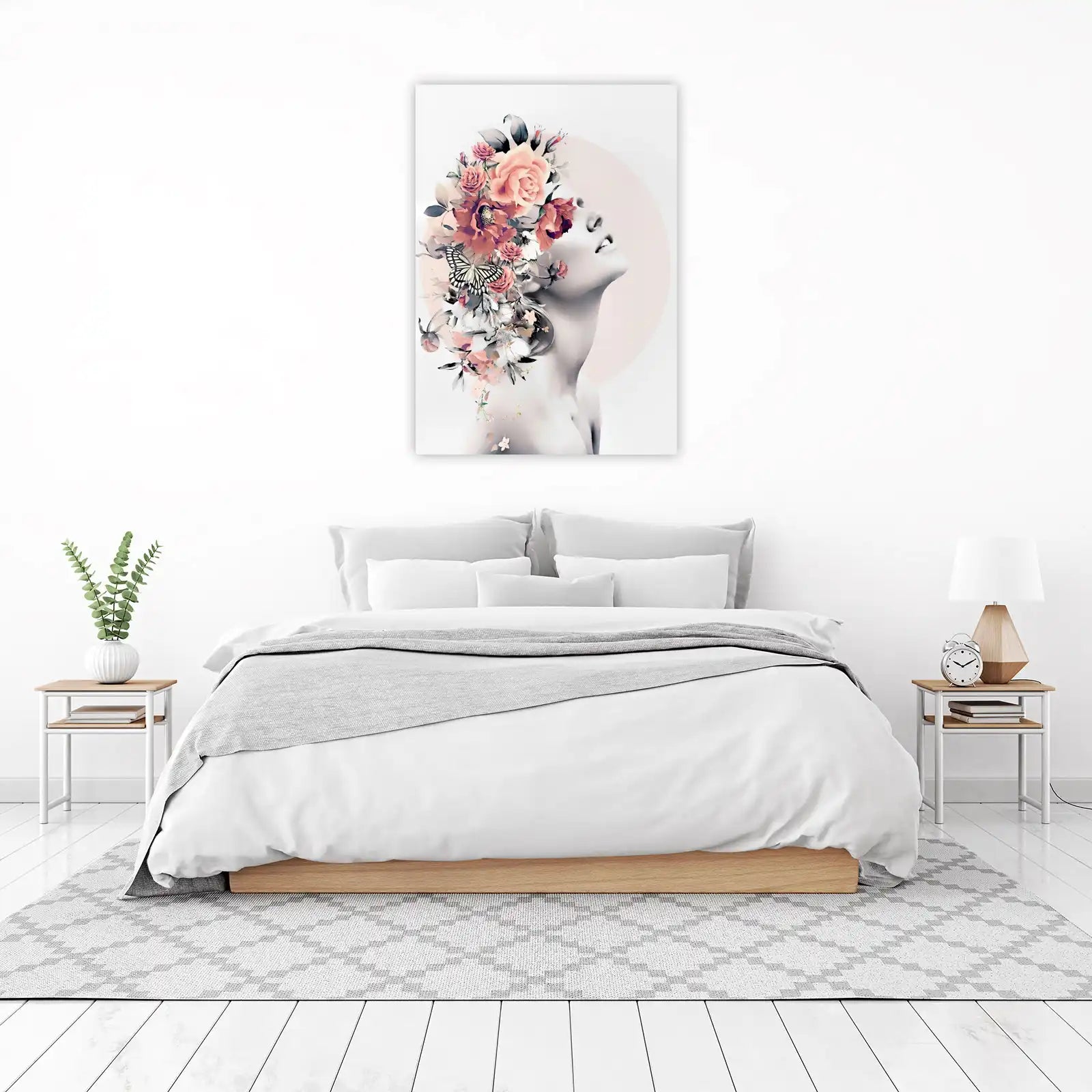 Floral Dream Woman Wall Art