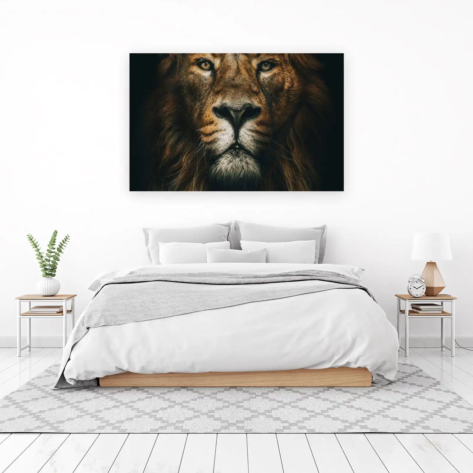 Majestic Lion King Fierce Portrait Wall Art