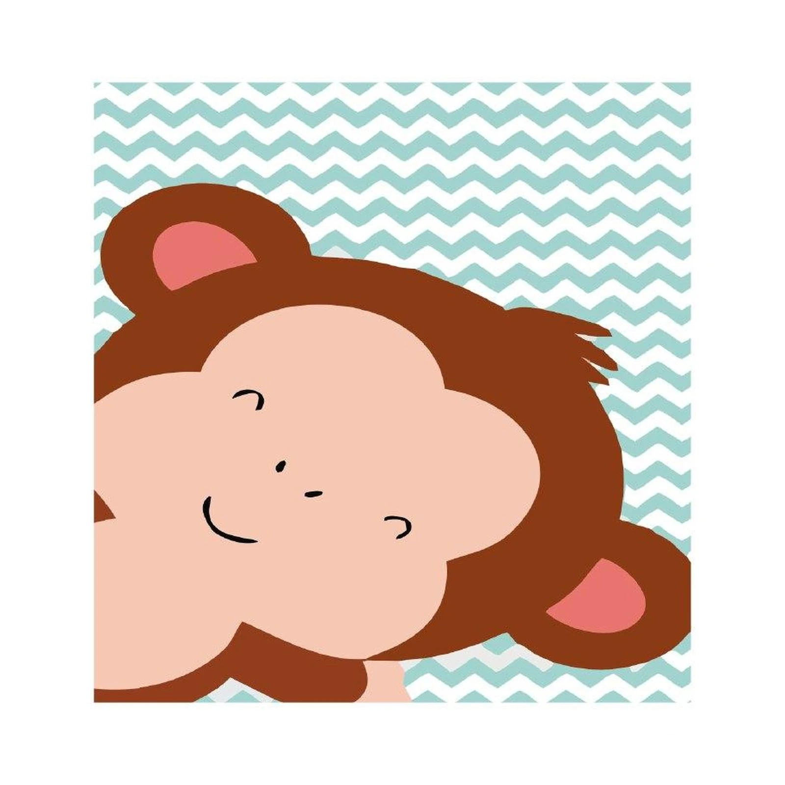 Playful Monkey Hug Wall Art