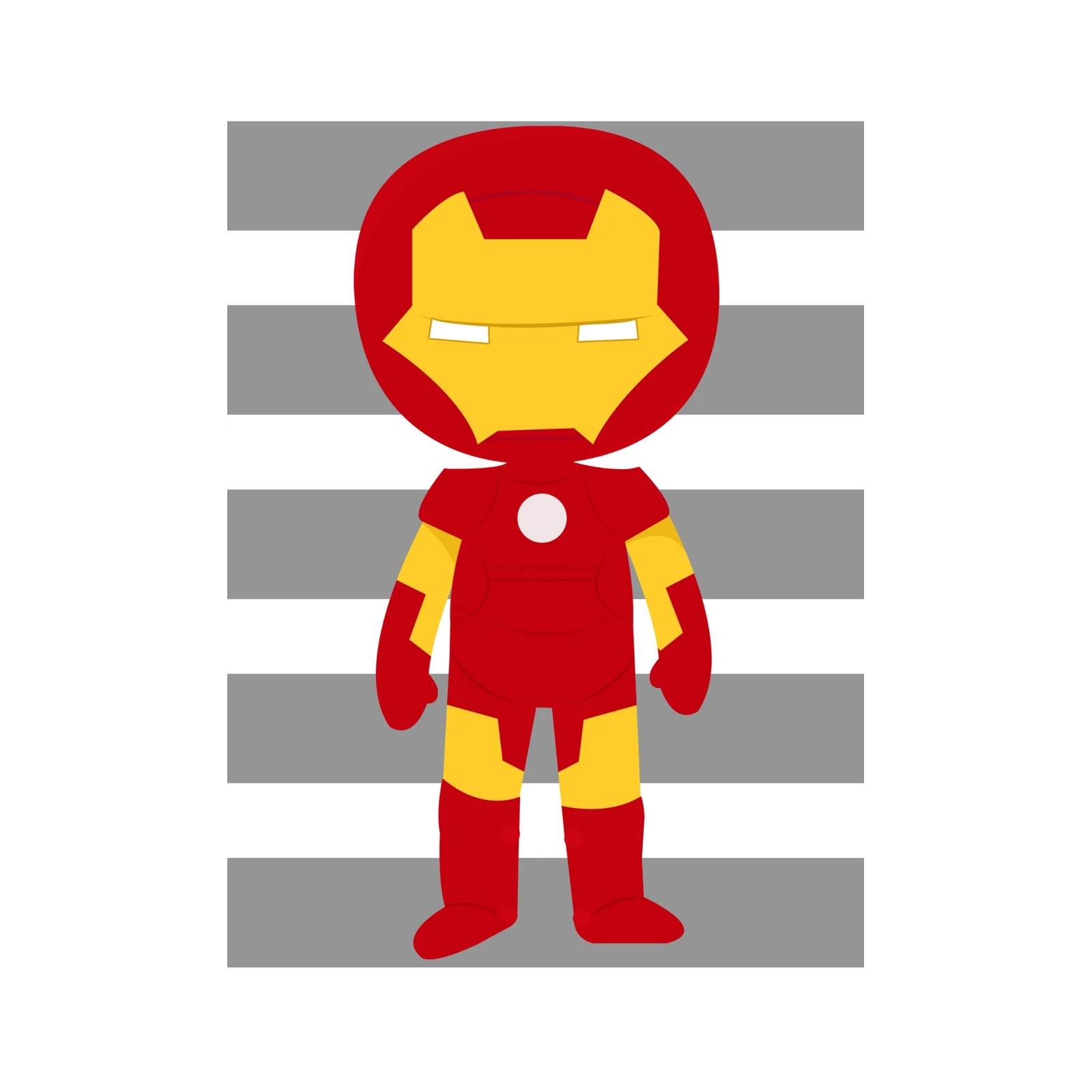 Chibi Iron Man Minimalist Wall Art