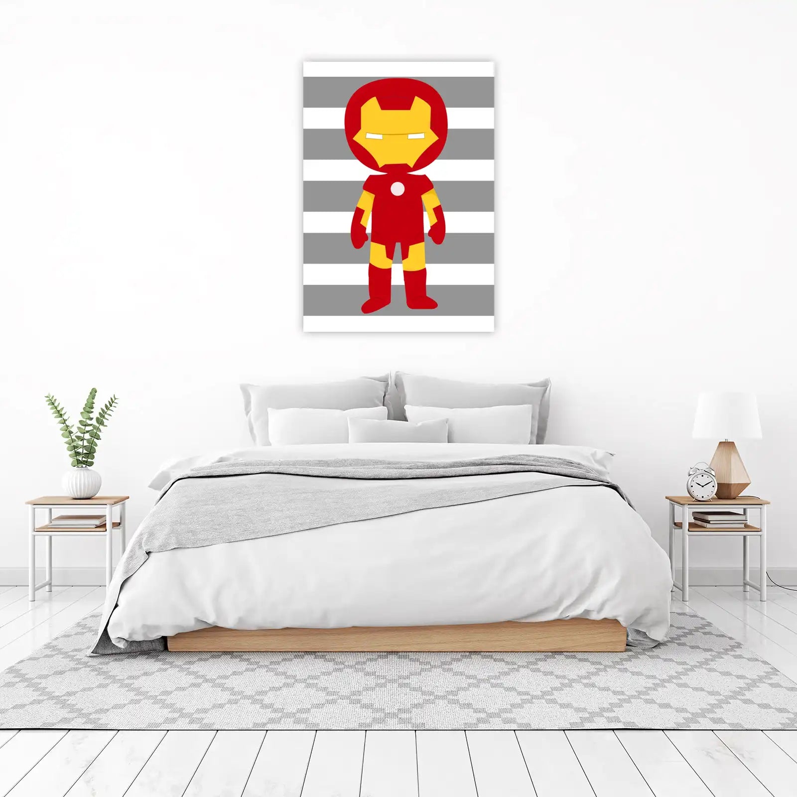 Chibi Iron Man Minimalist Wall Art