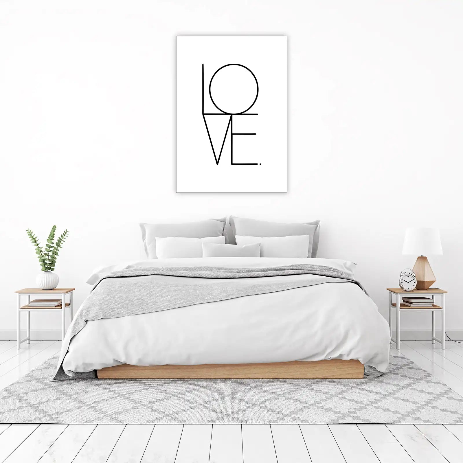 Modern Geometric LOVE Wall Art Wall Art