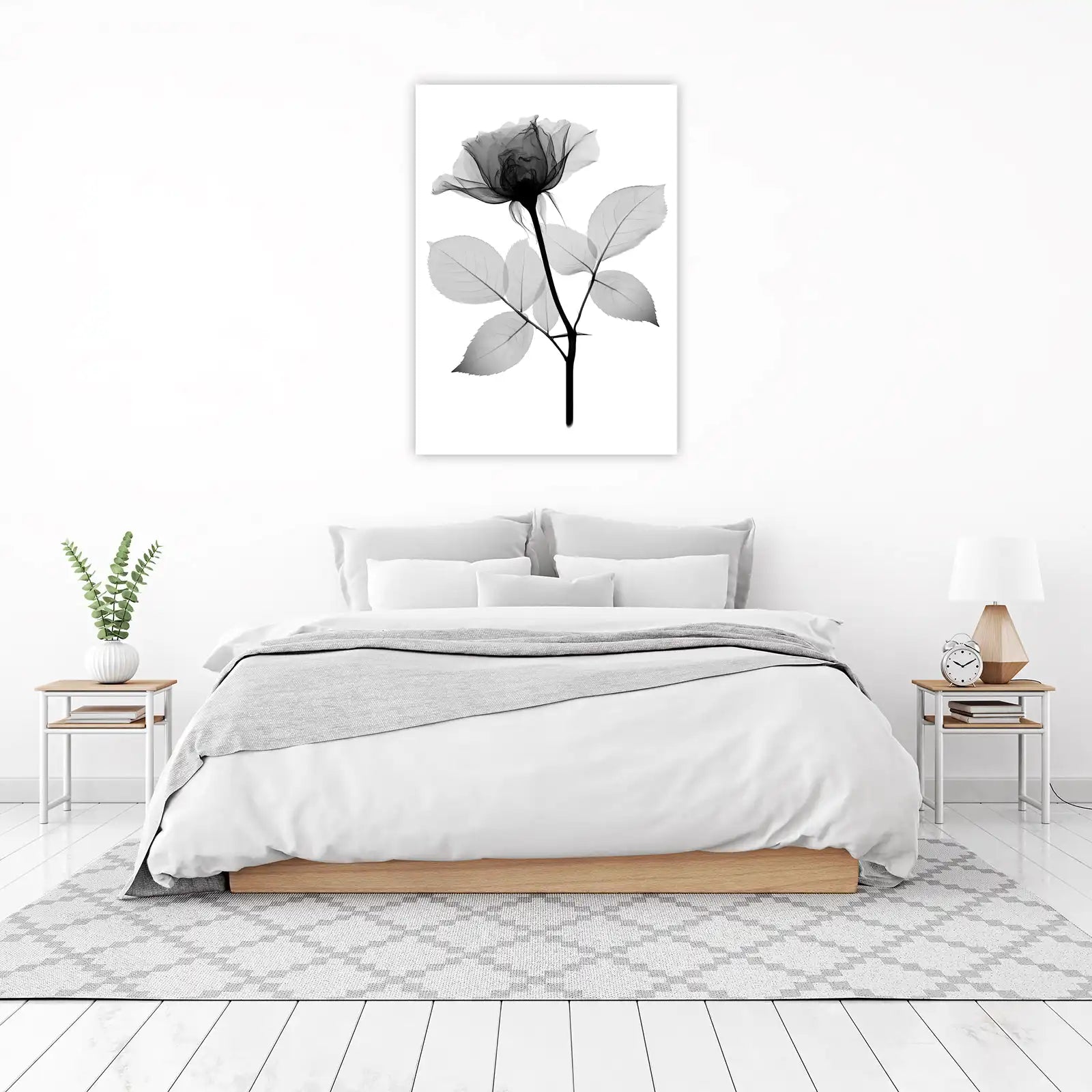 X-Ray Rose Bloom Wall Art Wall Art
