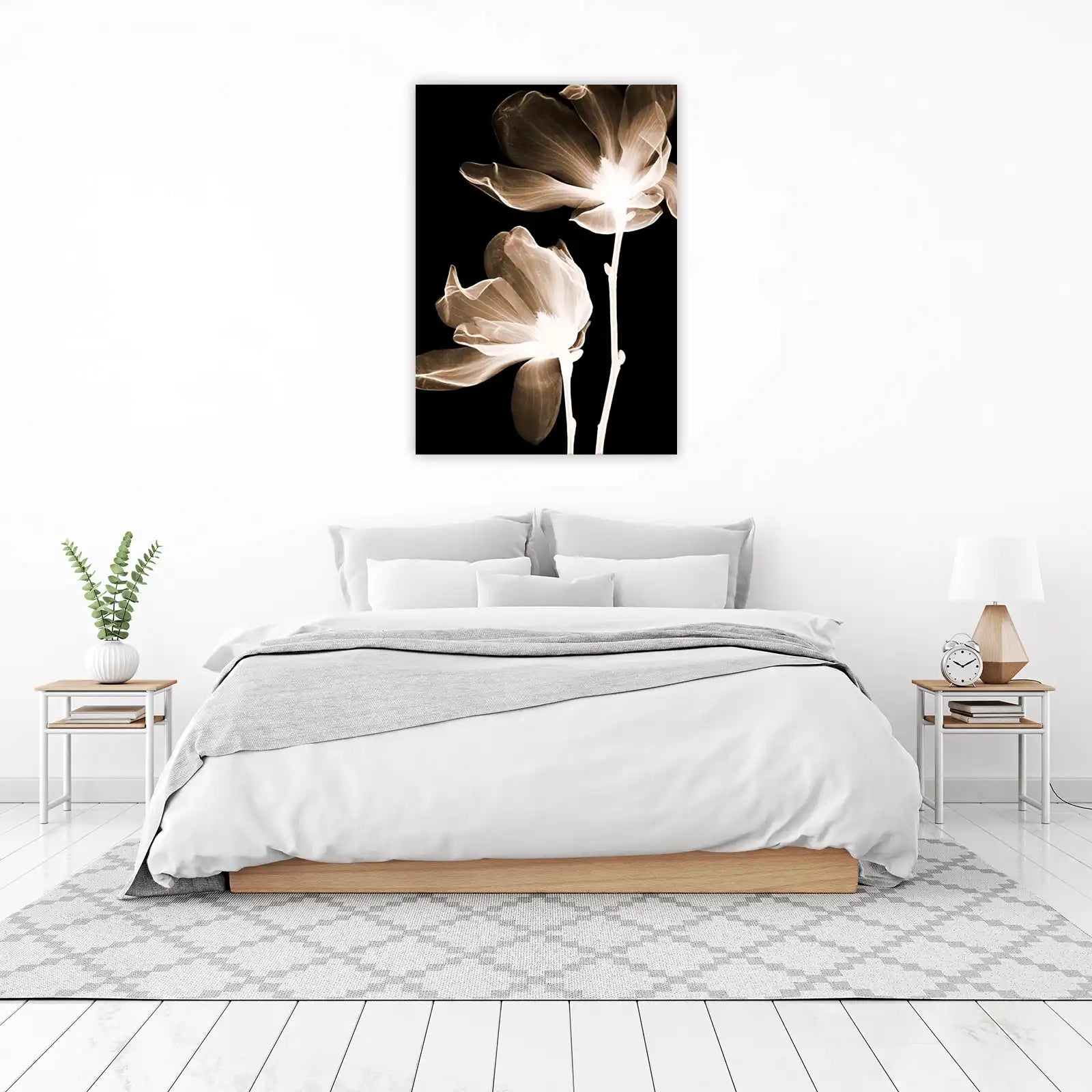 Elegant Magnolia X-Ray Wall Art