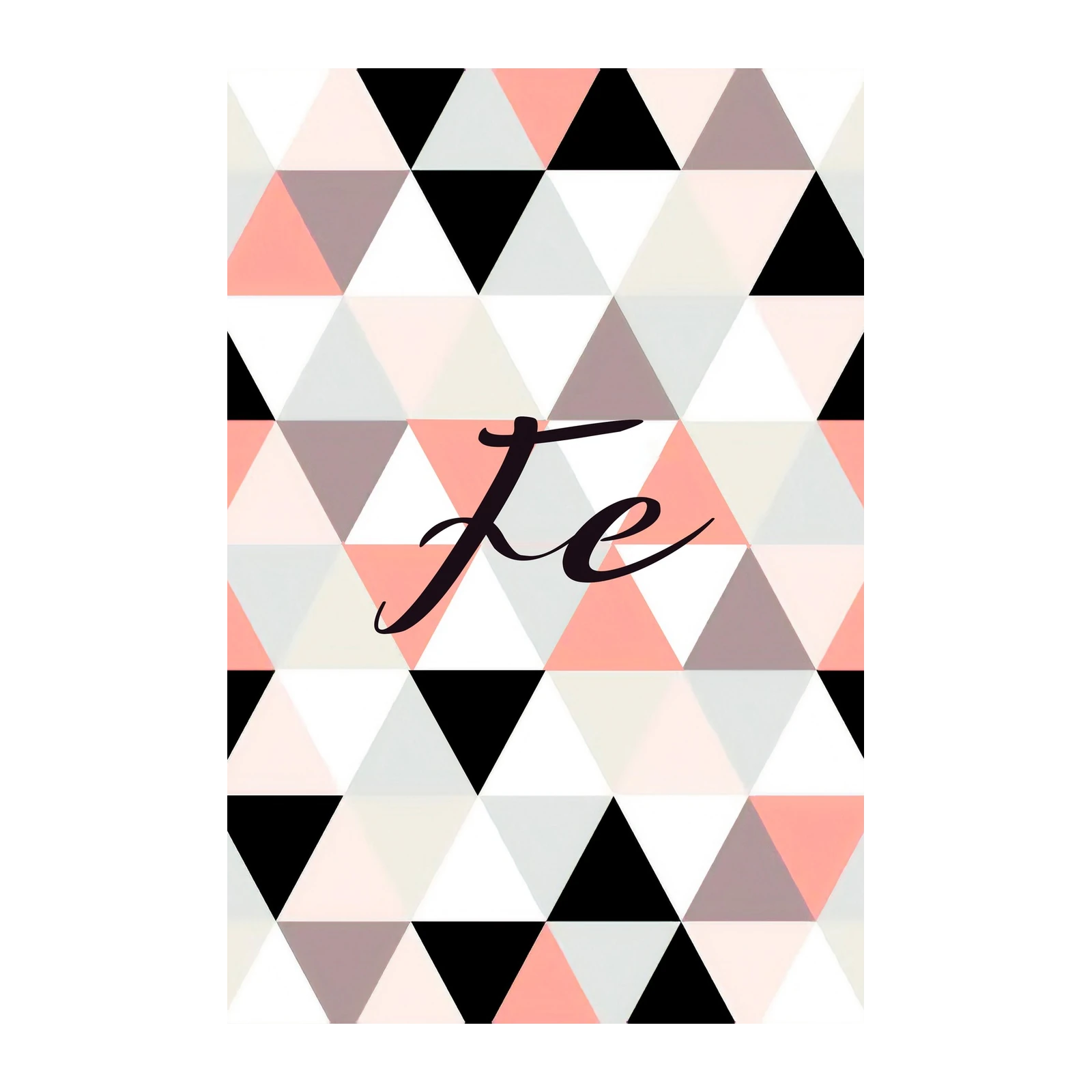 Geometric 'Fe' Script Wall Art