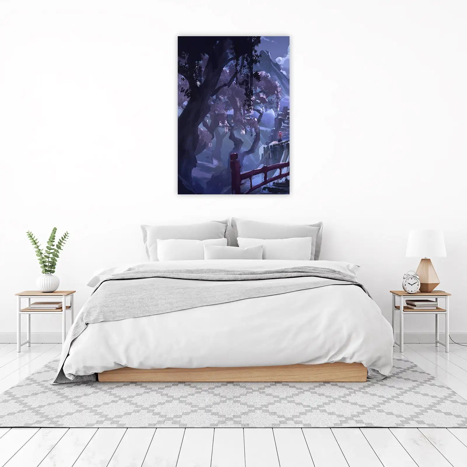 Enchanting Winter Forest Path Wall Art