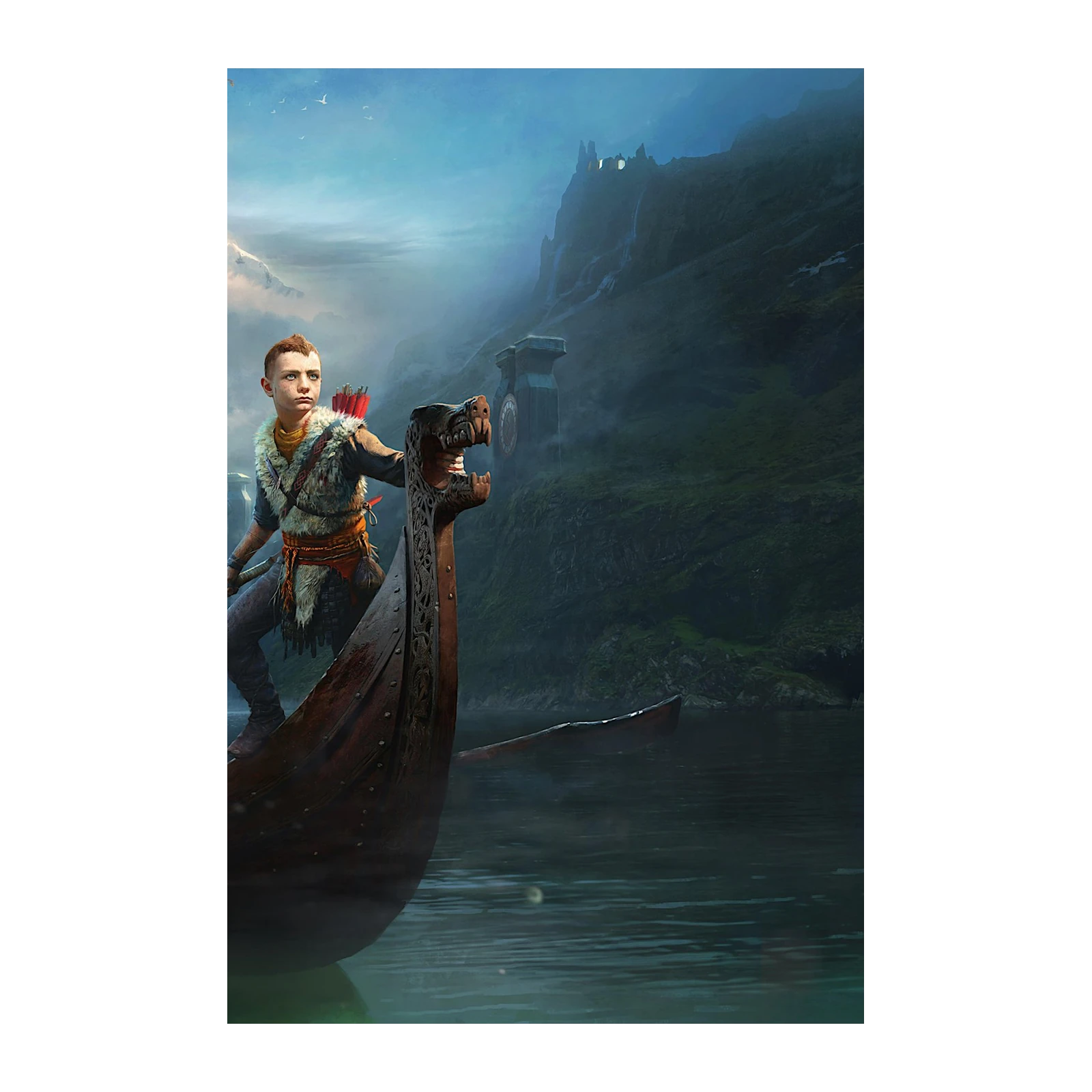 Boy Viking Boat Adventure Wall Art