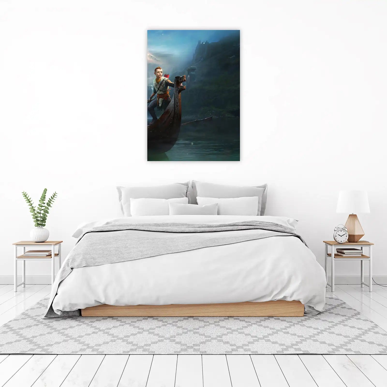 Boy Viking Boat Adventure Wall Art