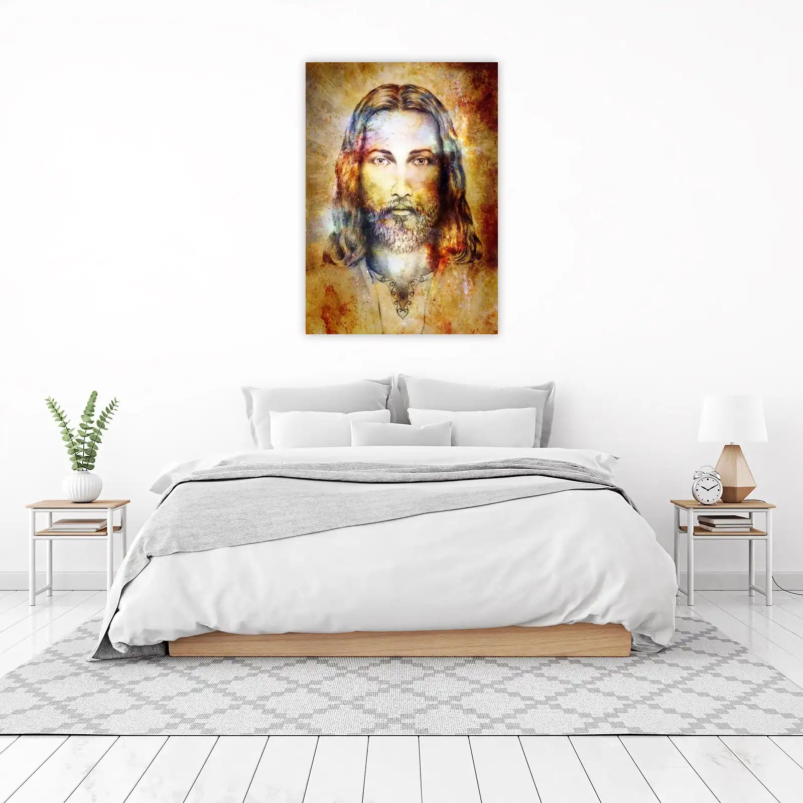 Divine Jesus Portrait Wall Art | Spiritual Wall Art