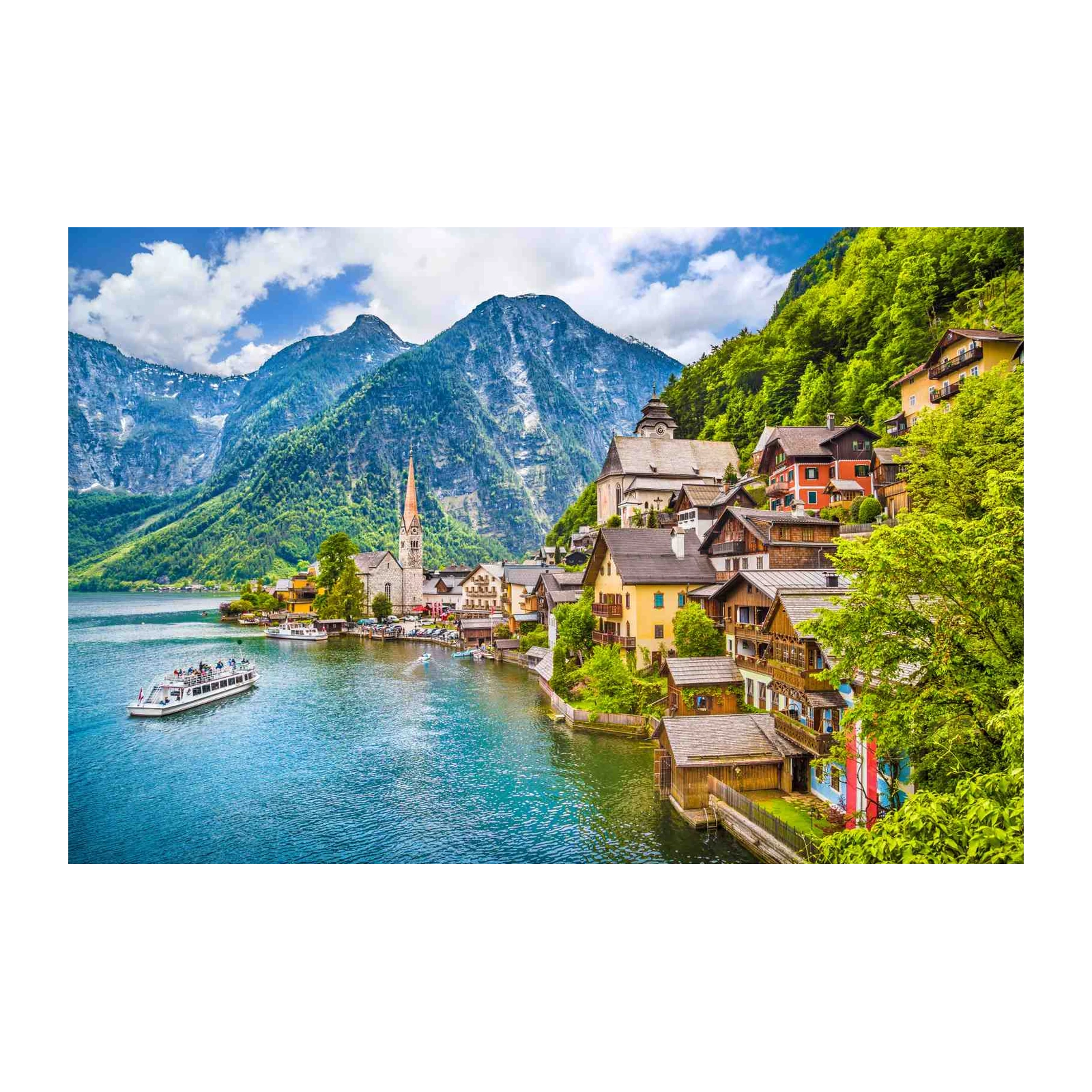 Hallstatt Austria Lakeside Village Wall Art