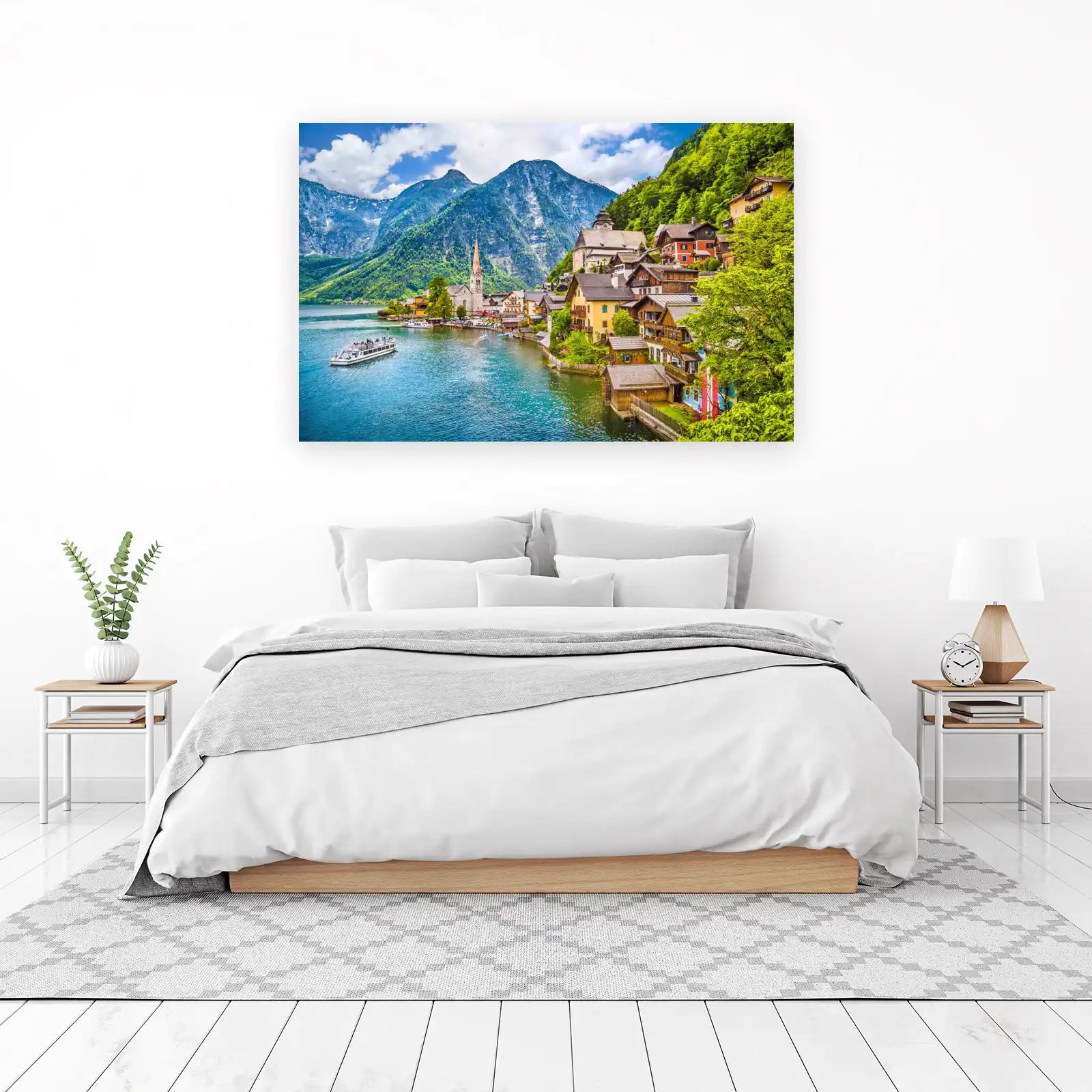 Hallstatt Austria Lakeside Village Wall Art