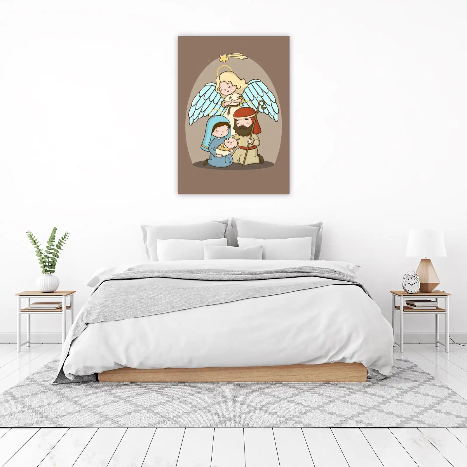 Adorable Nativity Scene Wall Art for Christmas