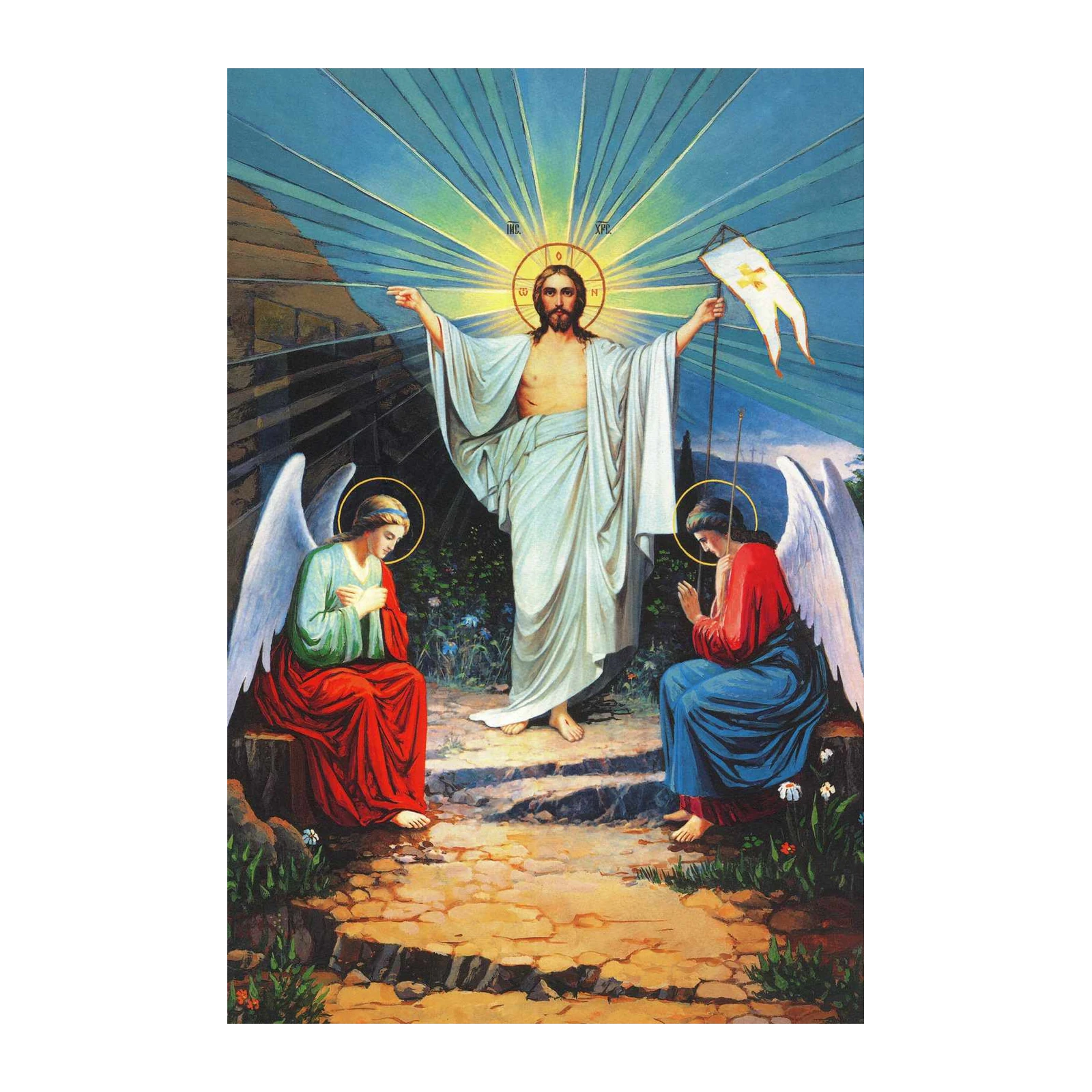 Resurrected Christ & Angels Wall Art