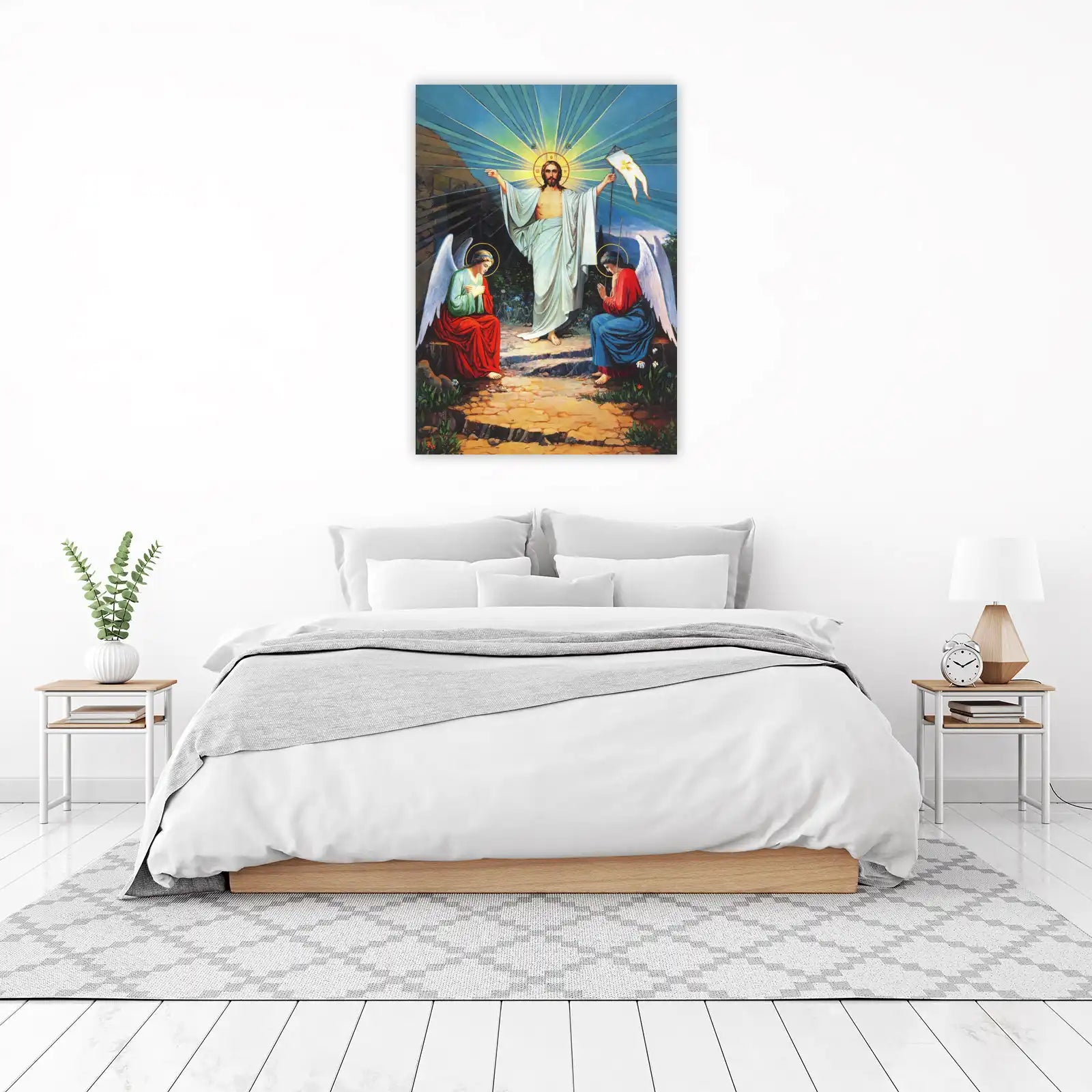 Resurrected Christ & Angels Wall Art