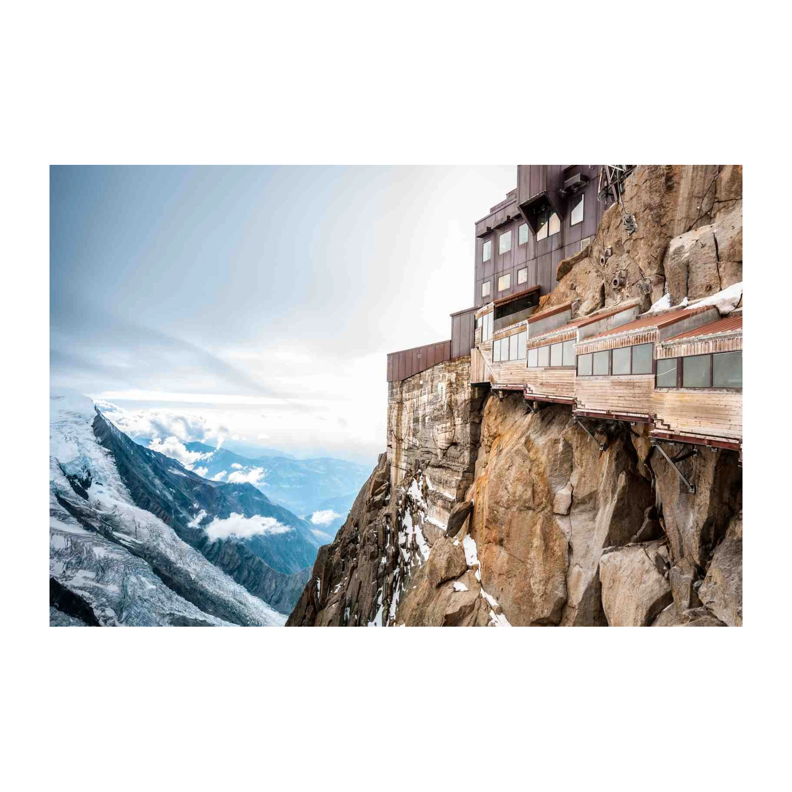 Majestic Alpine Peak & Cliffside Retreat Wall Art