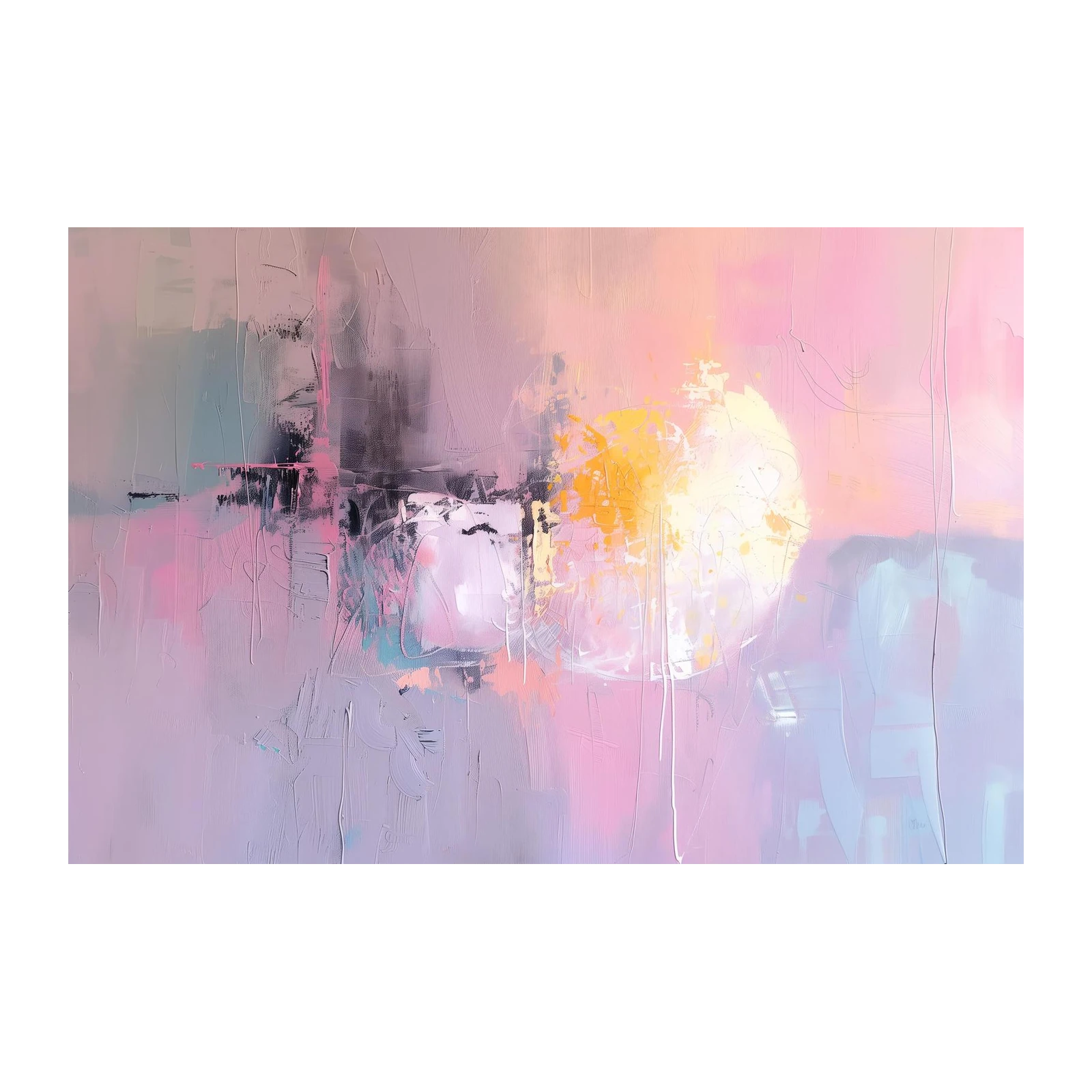 Abstract Blush & Gold Dream Wall Art
