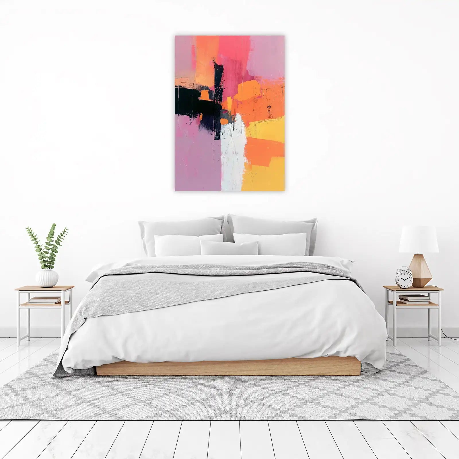 Vibrant Abstract Layers Wall Art