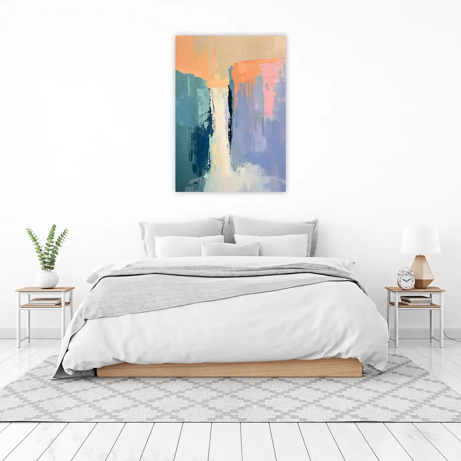 Abstract Waterfall Wall Art for Modern Homes
