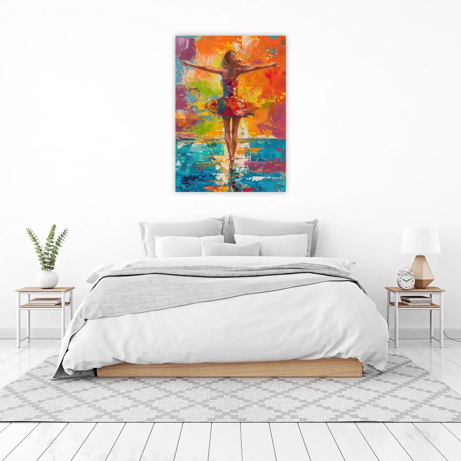 Vibrant Dancer Abstract Wall Art Wall Art