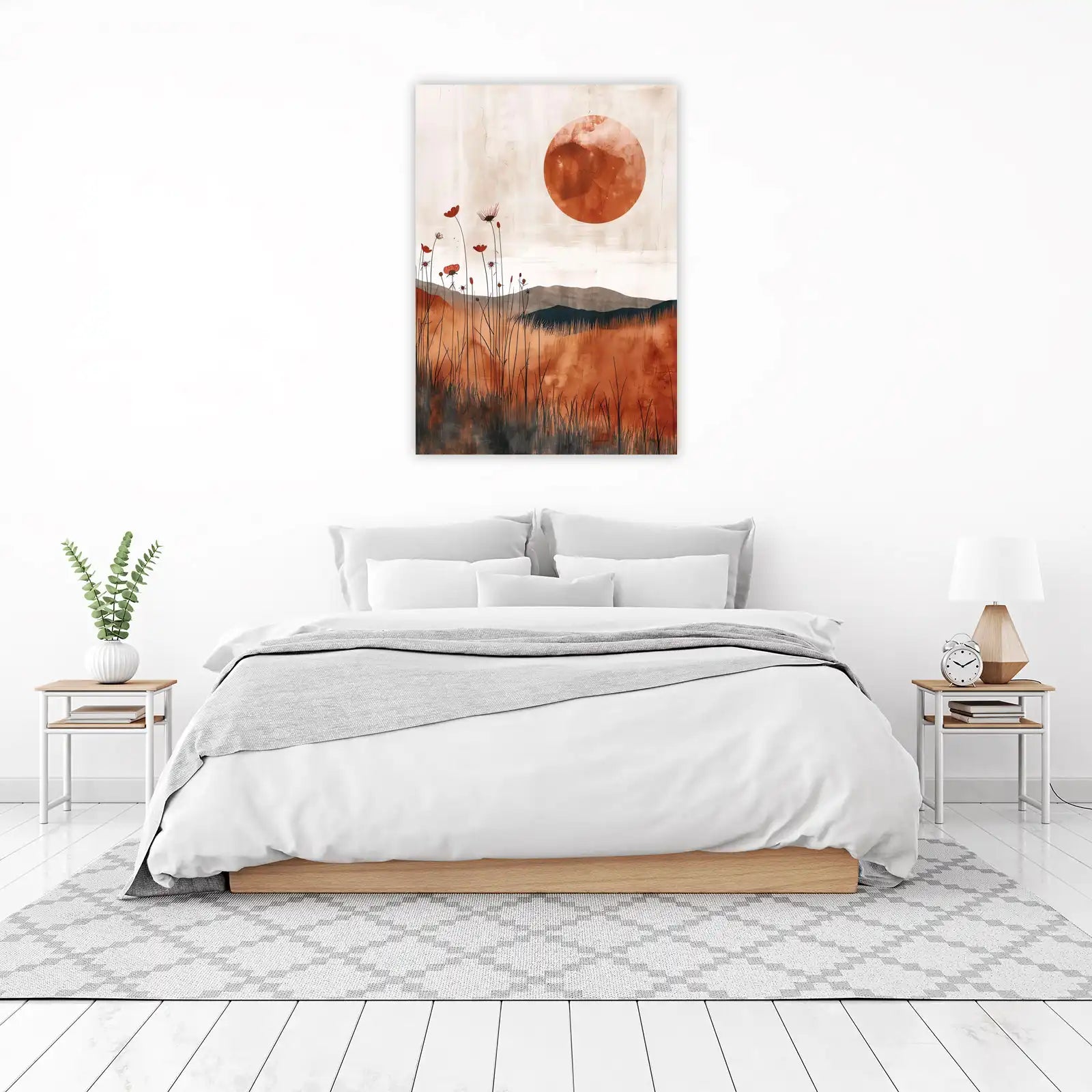 Bohemian Sunset Field Wall Art