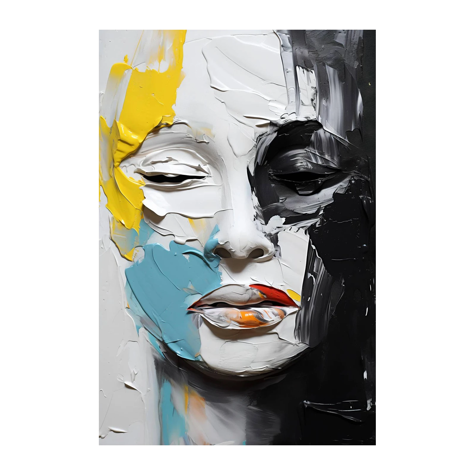 Abstract Face Statement Wall Art