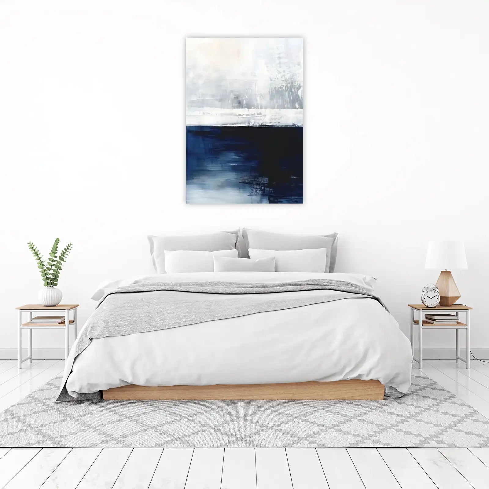 Deep Ocean Abstract Landscape Wall Art