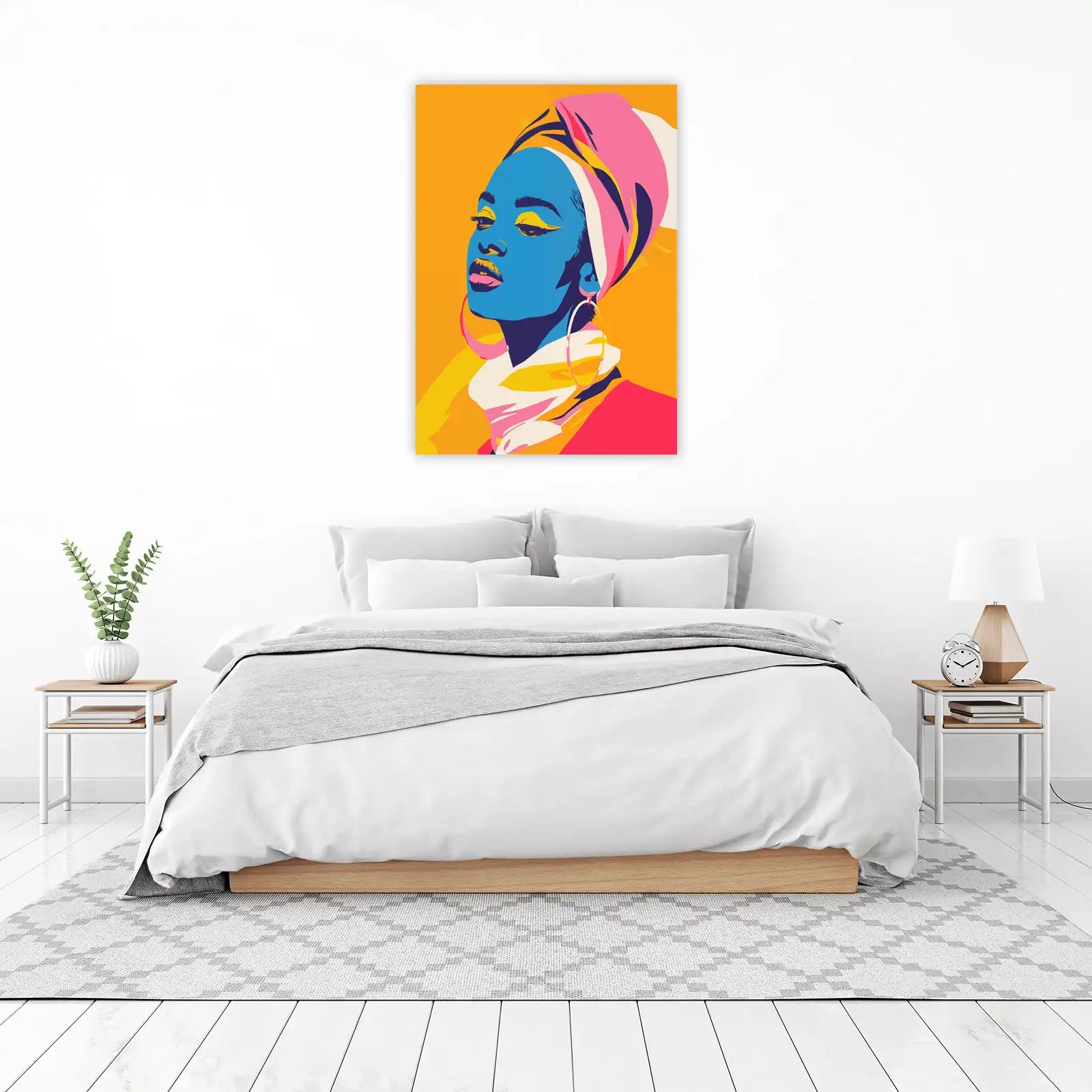 Vibrant Pop Art Woman Wall Art