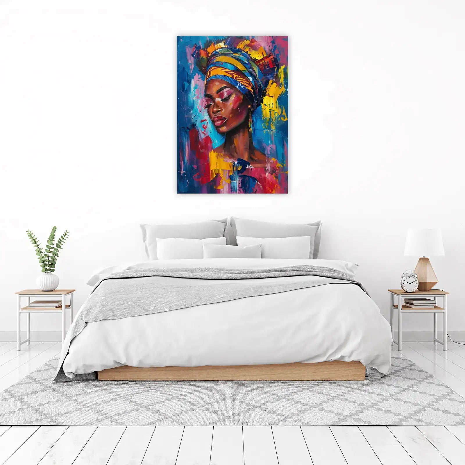 Vibrant Turban Portrait Wall Art