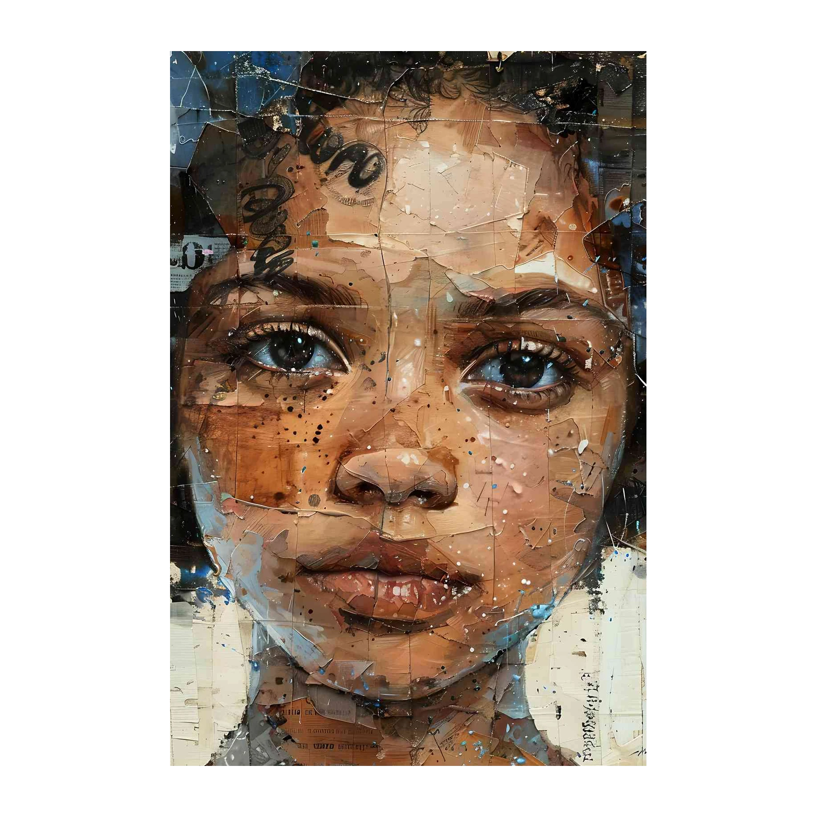 Soulful Portrait of a Child Wall Art
