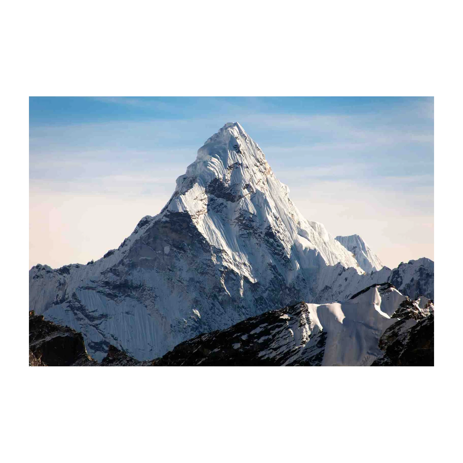 Majestic Everest Snow-Capped Mountain Wall Art