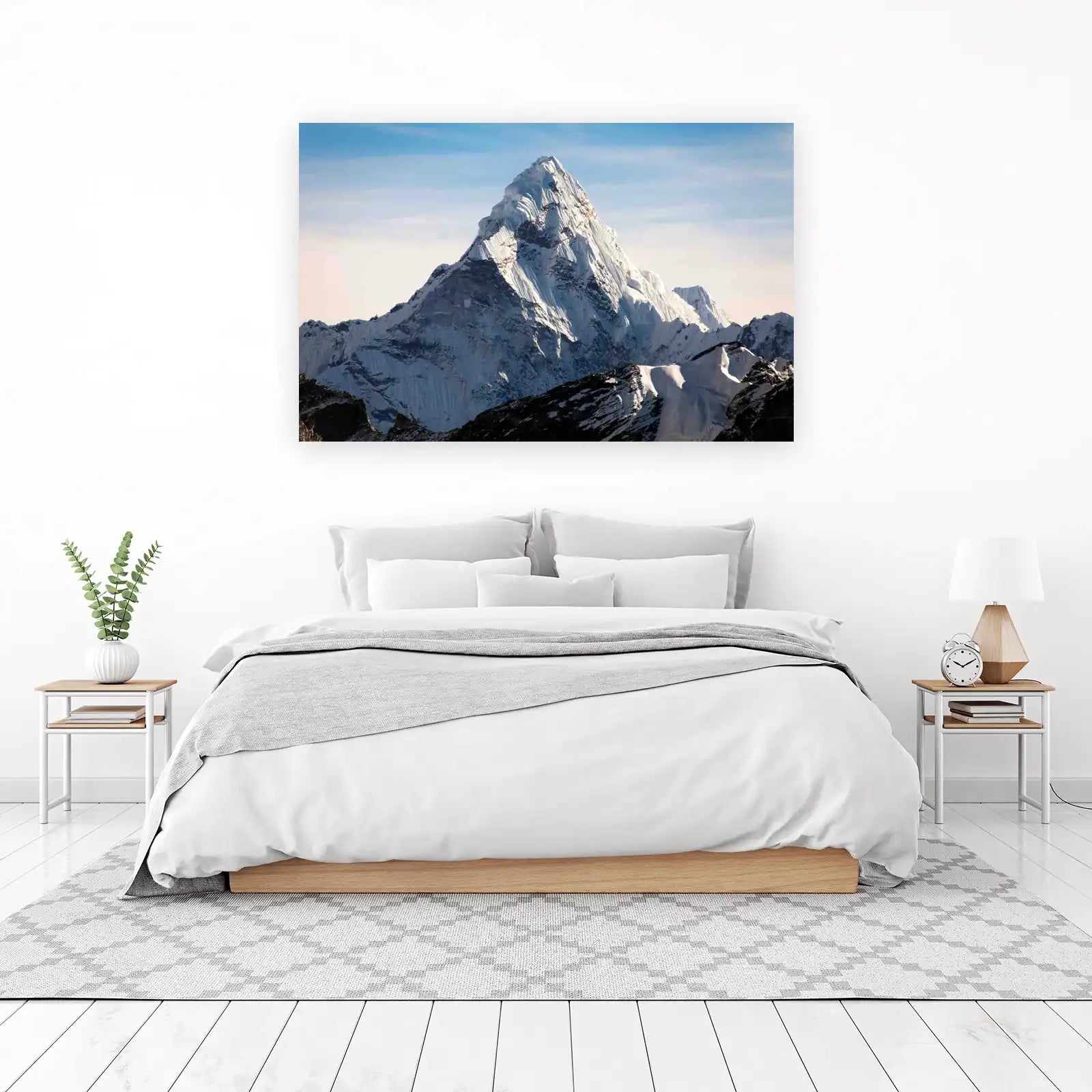 Majestic Everest Snow-Capped Mountain Wall Art