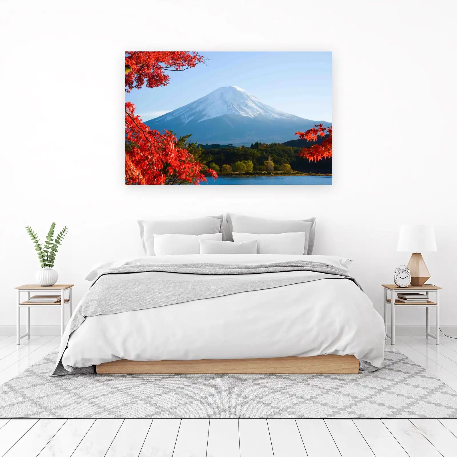 Majestic Fuji Autumn Maple Wall Art