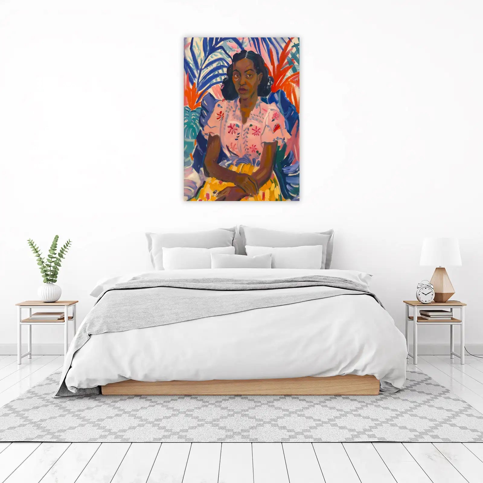 Vibrant Portrait Tropical Flora Wall Art