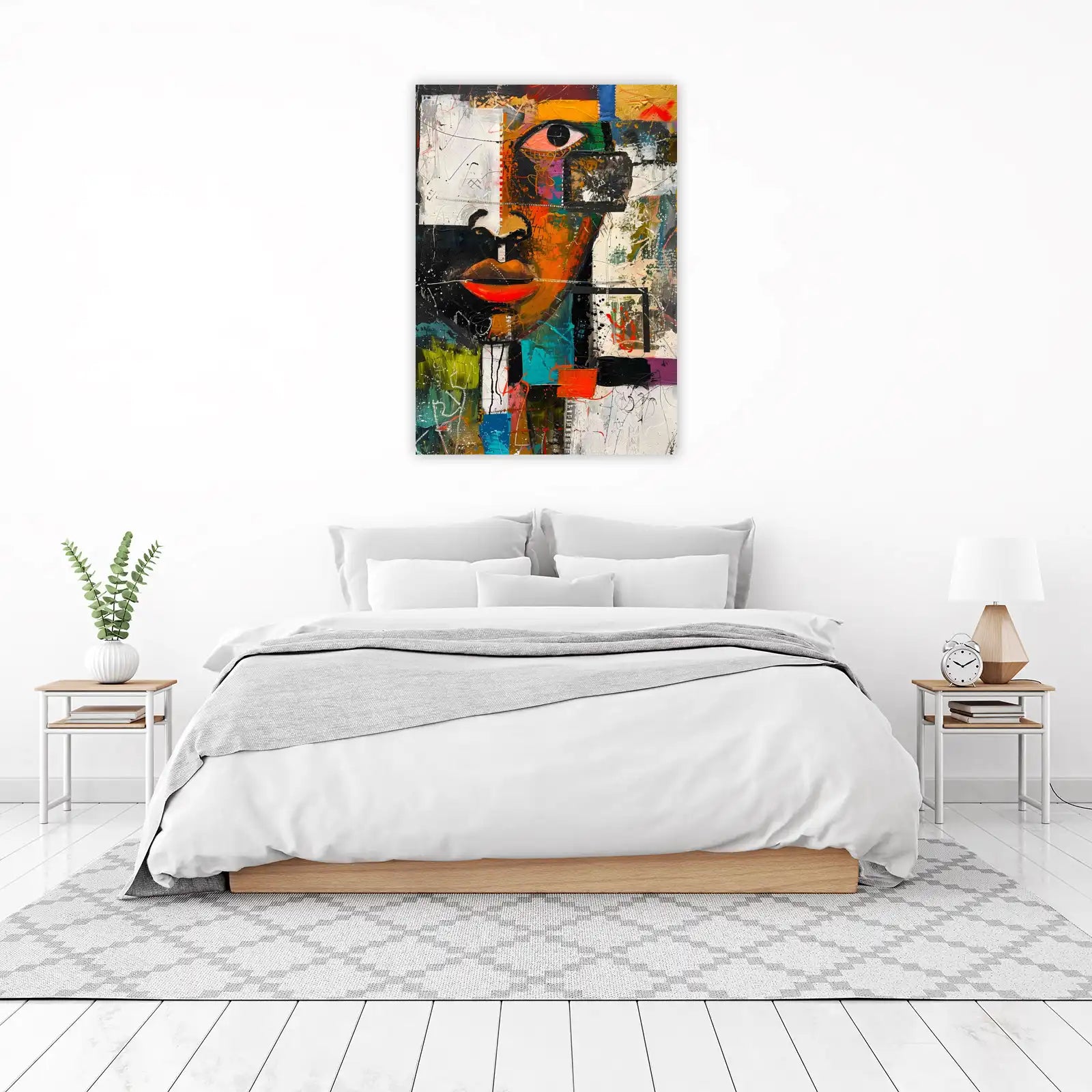 Abstract Expressive Portrait Wall Art