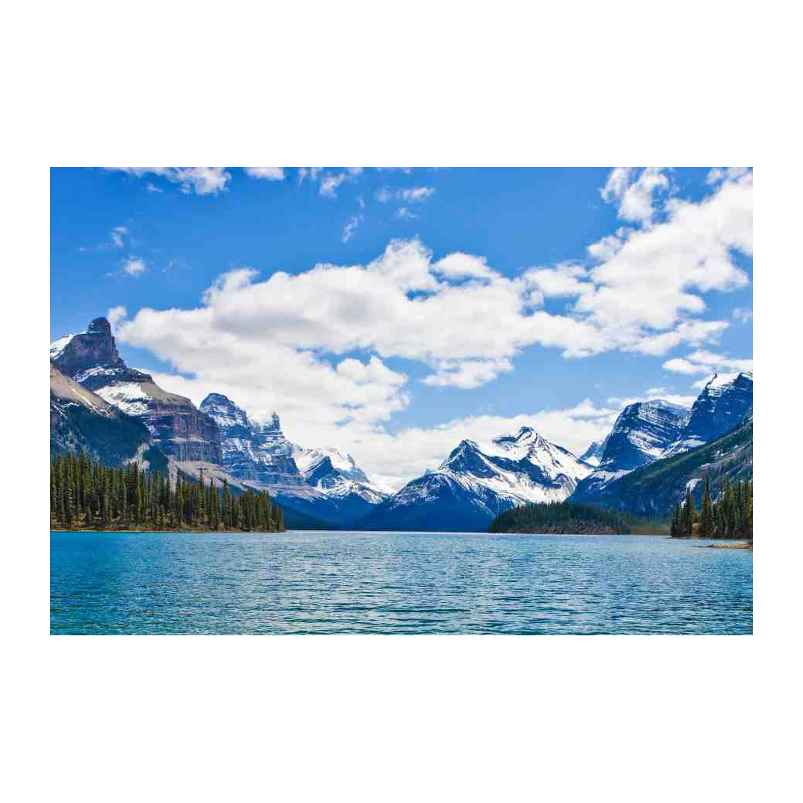 Serene Mountain Lake Landscape Wall Art