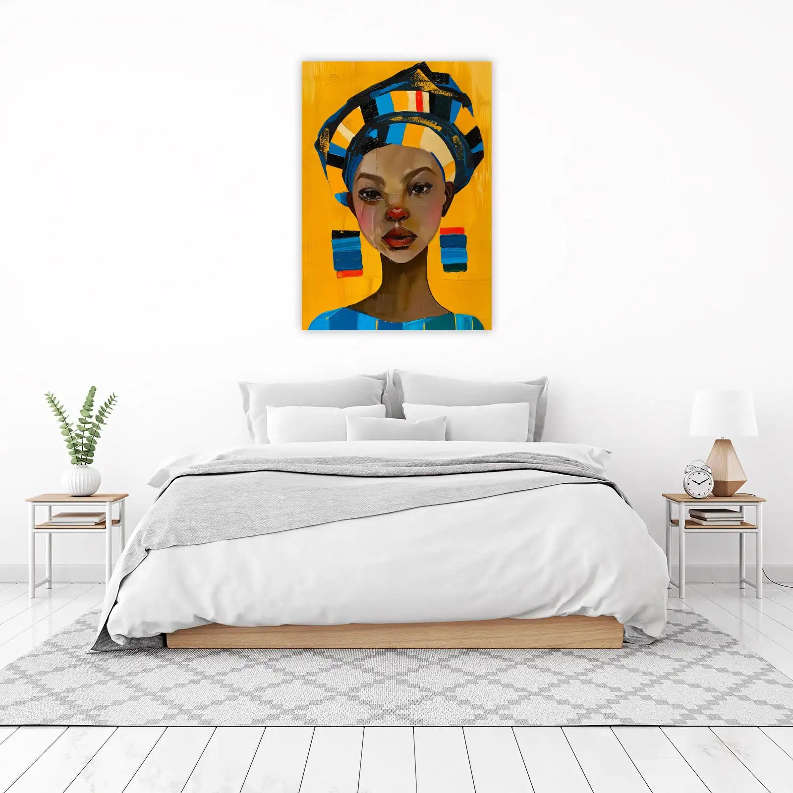 Vibrant African Portrait Wall Art