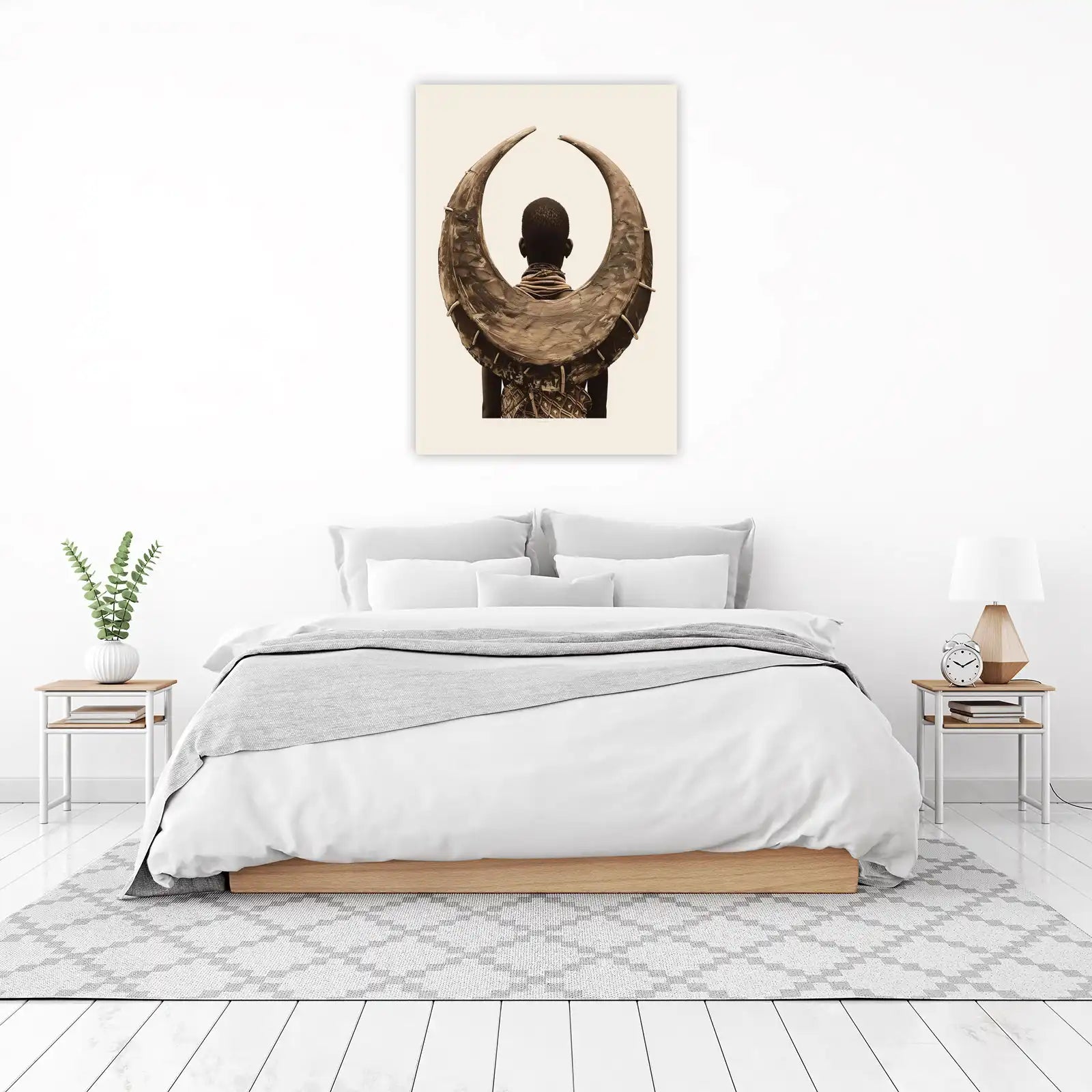 Tribal Crescent Neckpiece African Art Wall Art