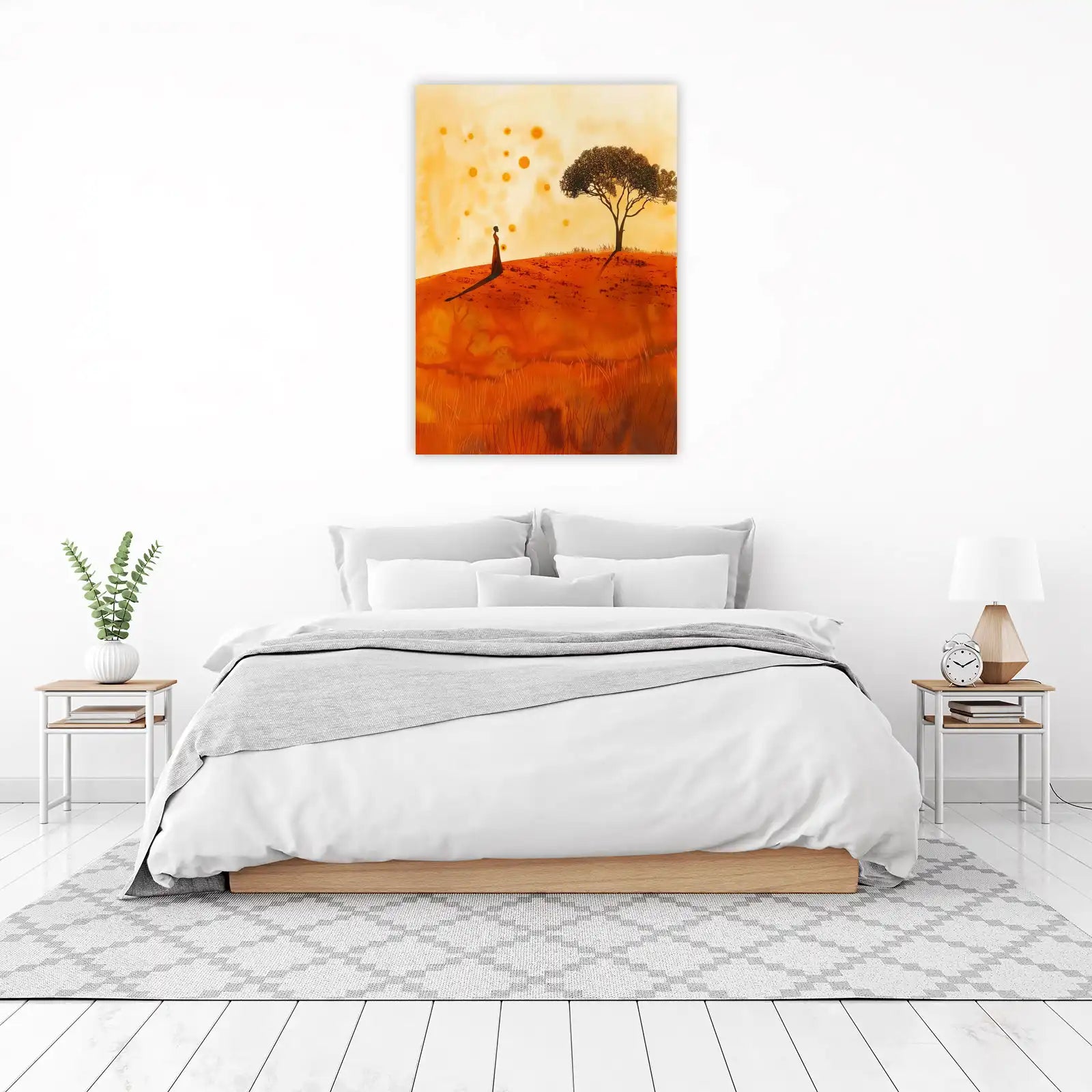 Serene Landscape Silhouette Wall Art