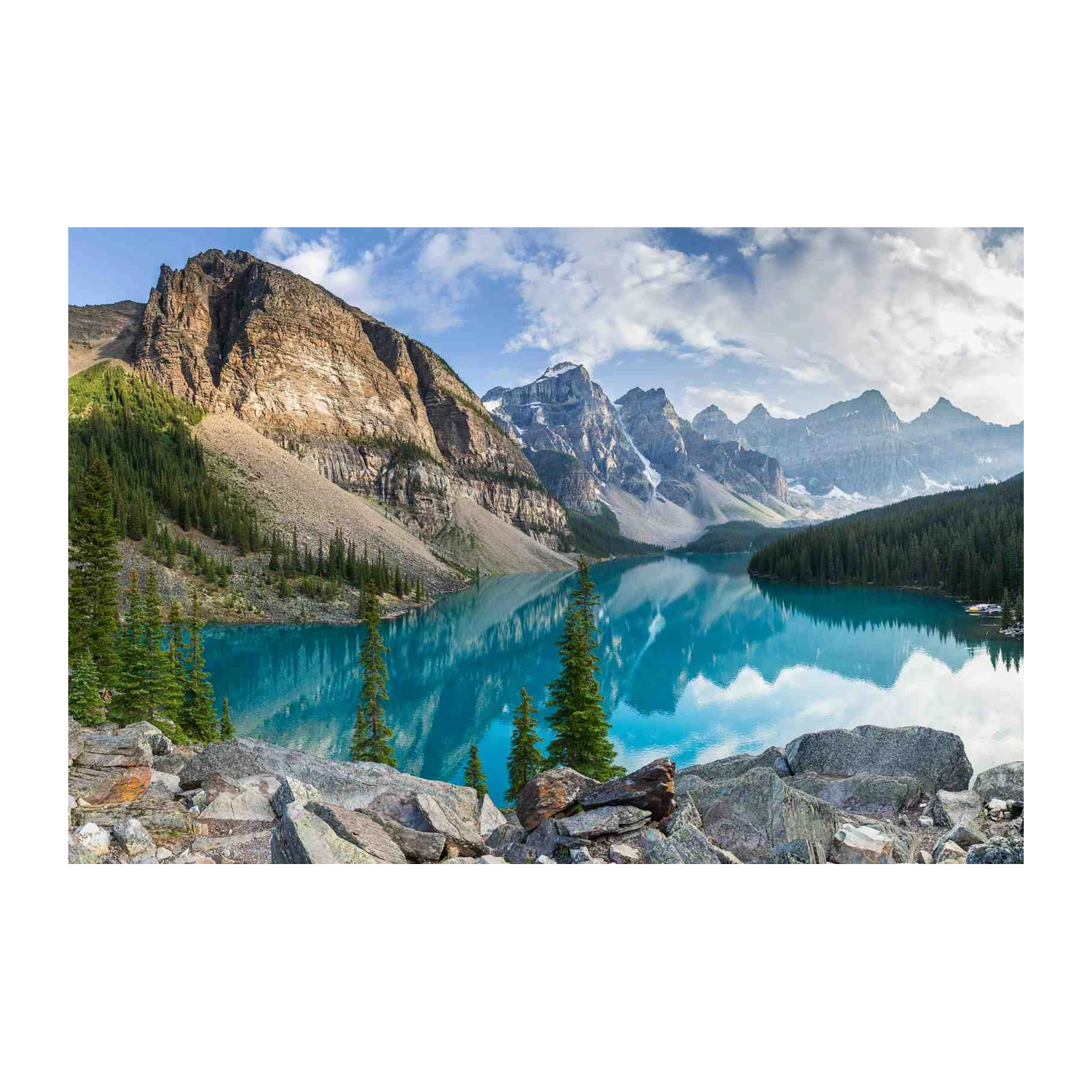Turquoise Lake Mountain Landscape Wall Art
