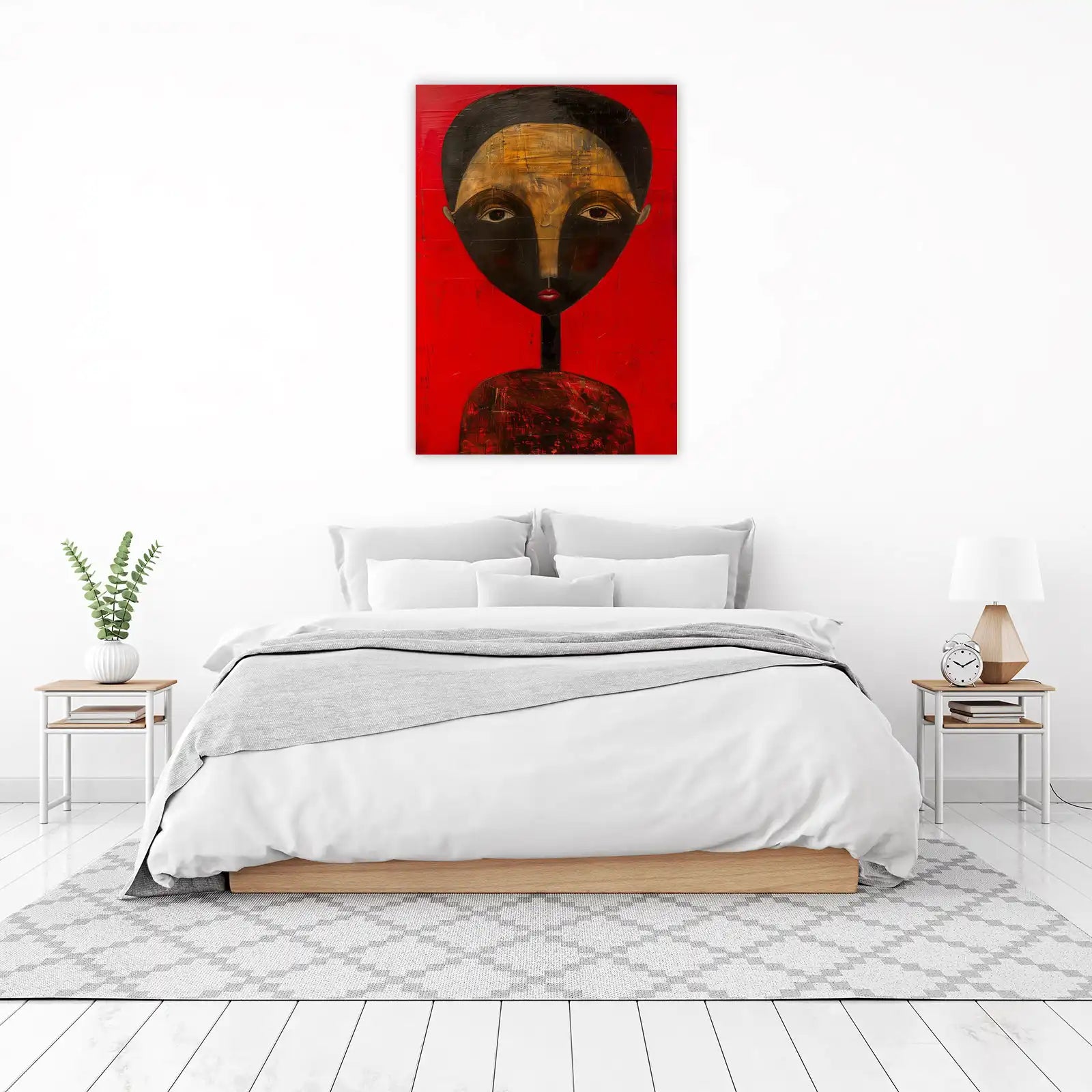 Expressive Portrait Modern Art Wall Art