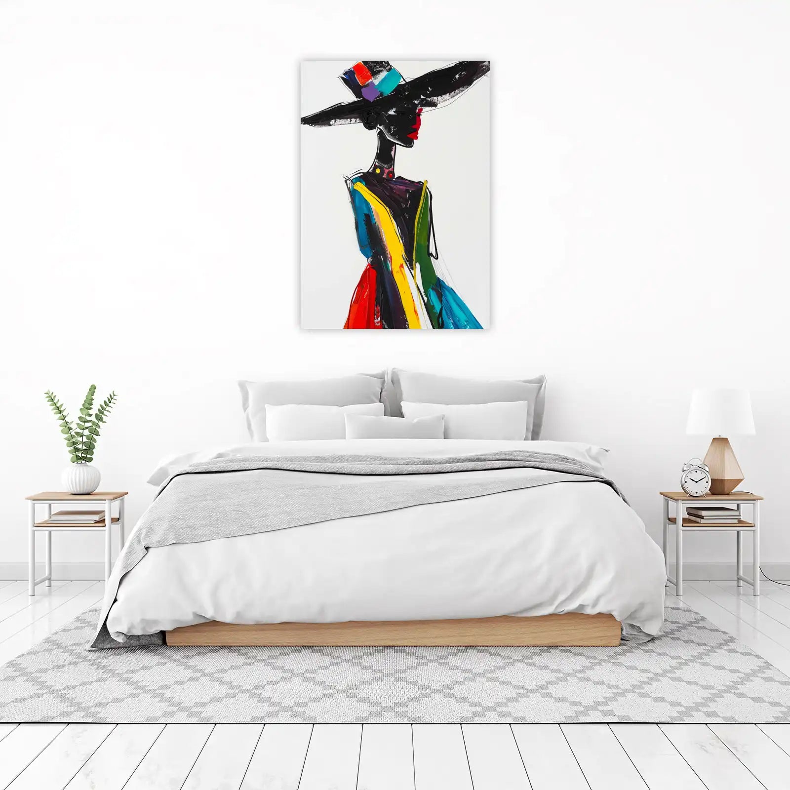 Chic Silhouette Bold Strokes Wall Art